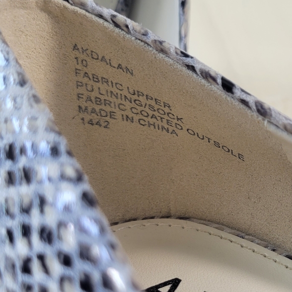 Anne Klein Akdalan Snakeskin High Heel Shoes Womens Size 10 - Picture 9 of 11